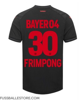 Günstige Bayer Leverkusen Jeremie Frimpong #30 Heimtrikot 2023-24 Kurzarm